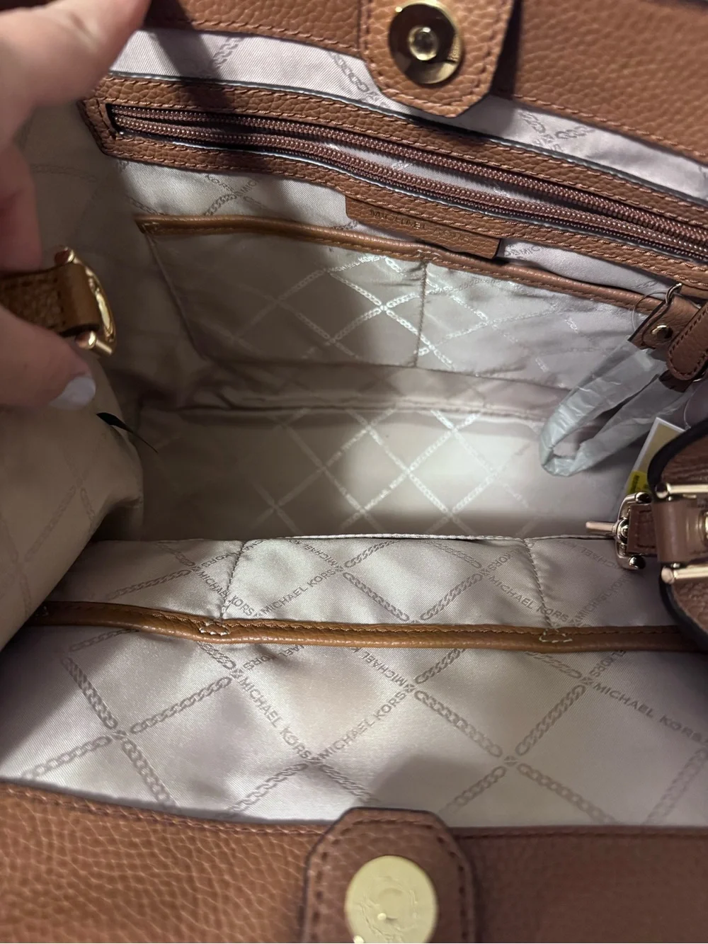 Michael Kors Bedford Legacy Leather Tote Bag with Matching Wallet